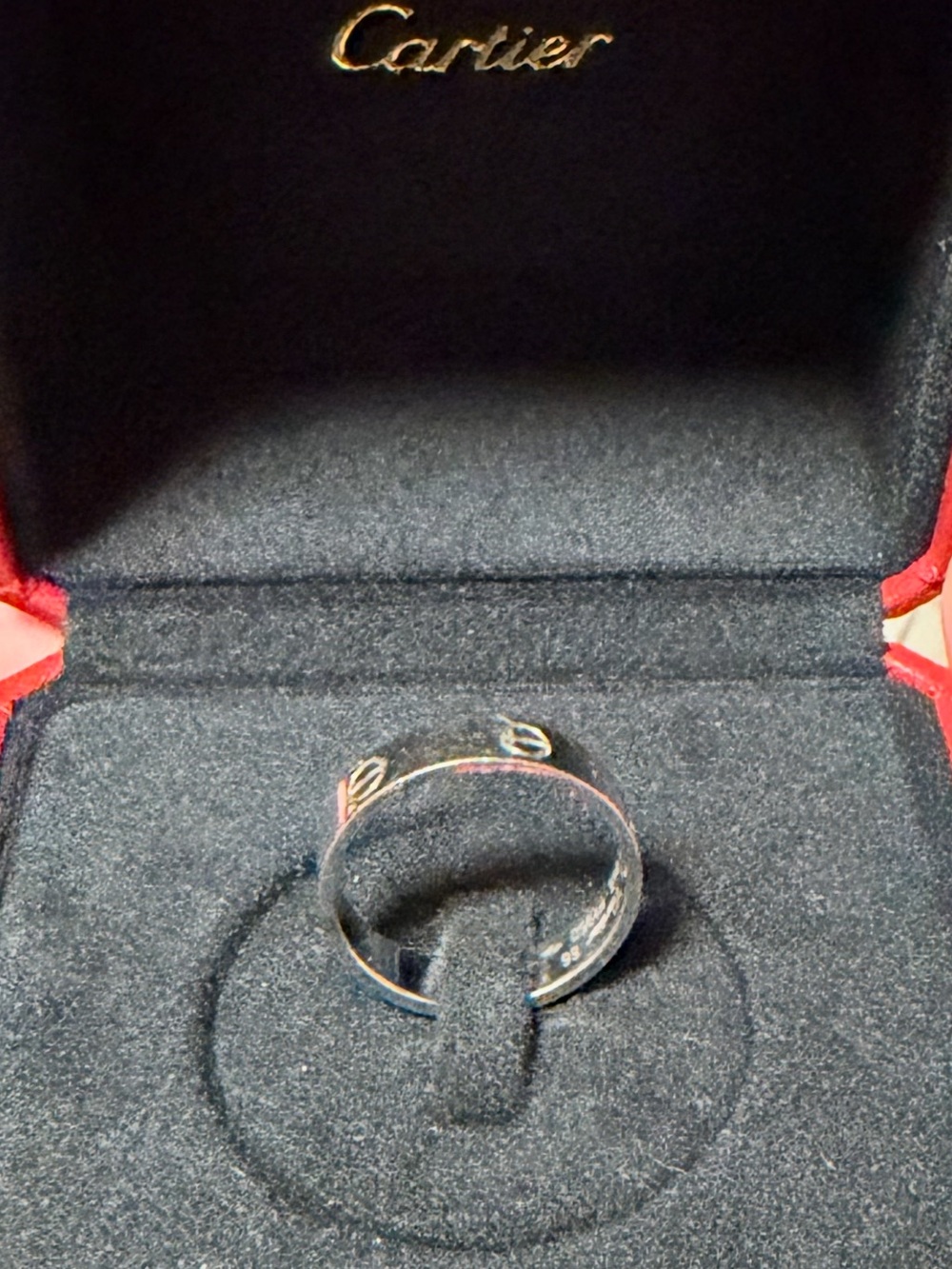 Cartier Certificate in Red and White